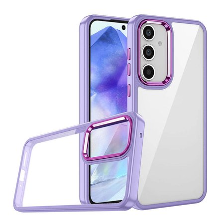 Gpack Samsung Galaxy A15 Kılıf Flora Sert Silikon Arkası Cam Şeffaf