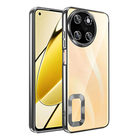 Gpack Realme 11 4G Kılıf Logo Gösteren Kamera Korumalı Silikon