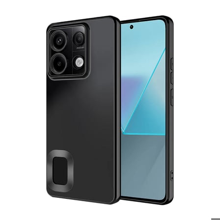 Gpack Xiaomi Poco M6 Pro Kılıf Logo Gösteren Kamera Korumalı Silikon