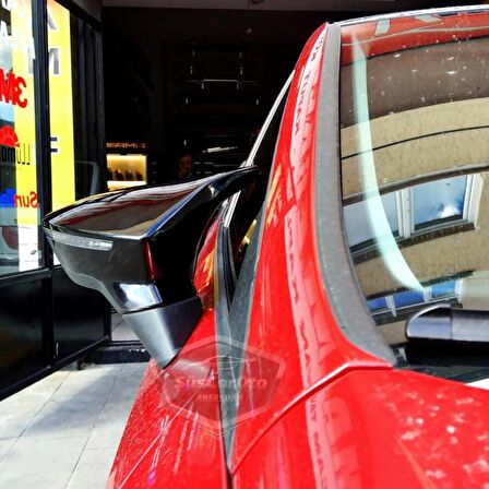 Seat Leon MK3 MK3.5 2012-2020 Batman Yarasa Ayna Kapağı Piano Black ABS Plastik