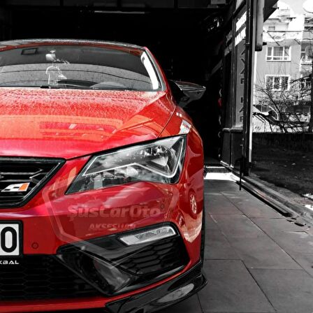 Seat Leon MK3 MK3.5 2012-2020 Batman Yarasa Ayna Kapağı Piano Black ABS Plastik