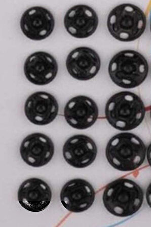 Çıt Çıt 18 mm 20'li Siyah
