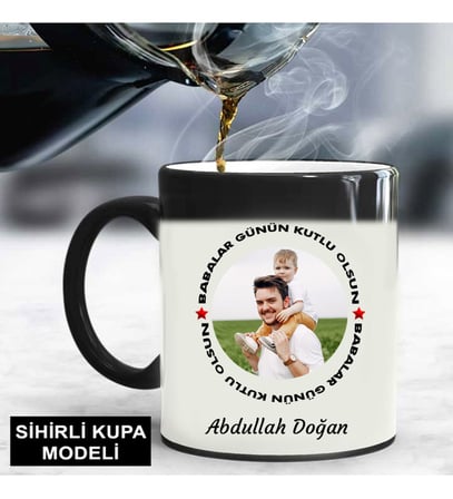 Babalar Günün Kutlu Olsun Sihirli Kupa Bardak (STD)