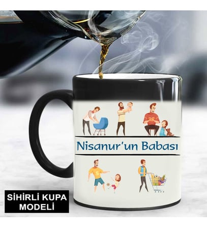 Babalar Günü Hediyesi Sihirli Kupa Bardağı (STD)