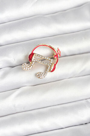 Kulaklıklı Nota Model Broş