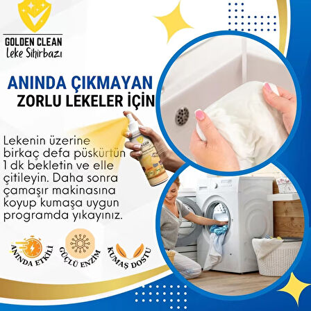 Golden Clean Leke Sihirbazı ve Leke Çıkarıcı