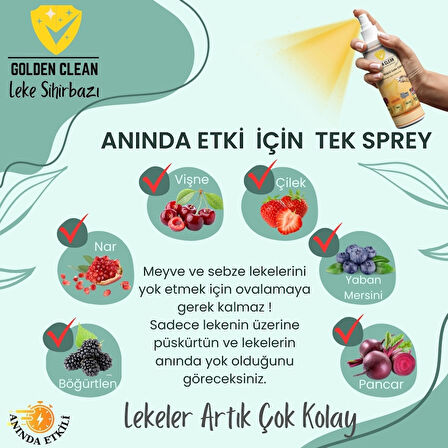 Golden Clean Leke Sihirbazı ve Leke Çıkarıcı