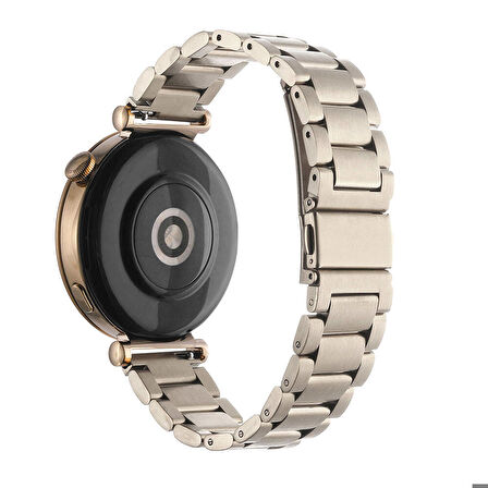 Gpack Huawei Watch GT 4 41mm Kordon Metal Sıralı Kordon KRD 04