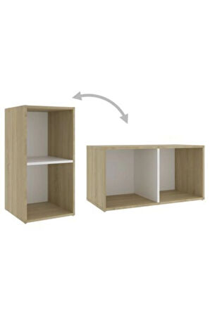 Tdesıgno Dilha -kitaplık-ofis Dolabı - Beyaz 6 Raflı 90 cm