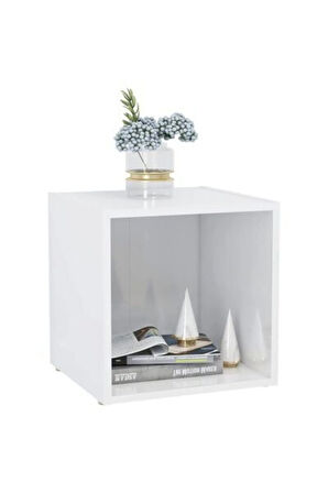 Tdesıgno Melis -kitaplık- Açık Raf - Beyaz 1 Raflı 30 Cm