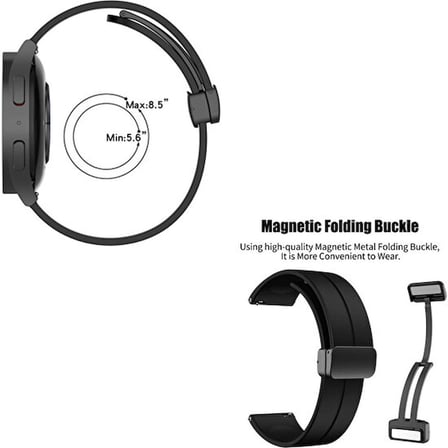 Gpack Huawei Watch GT 4 46mm Kordon Silikon Mıknatıslı Ayarlanabilir HS19
