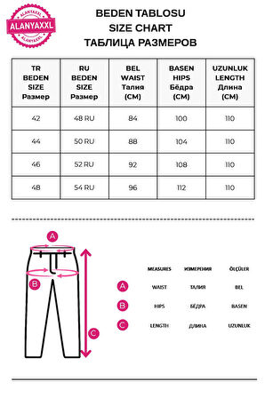 Büyük Beden Toparlayıcı Lastikli Yüksek Bel Boru Paça Fermuar Detaylı Denim Kadın Pantolon