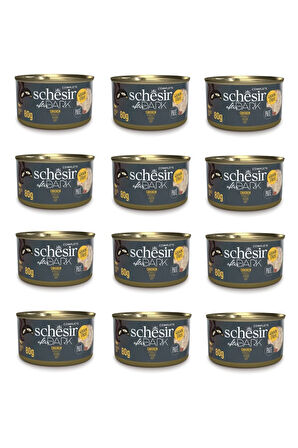 Schesir After Dark Pate Tavuklu Kedi Konserve 80 Gr. X 12 Adet