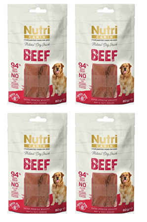 Nutri Canin Sığır Fileto Tahılsız Köpek Ödülü 80 Gr. X 4 Adet