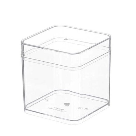 Kare Şeffaf Tatlı ve Sunum Kabı – 250 ml - 10 Adet