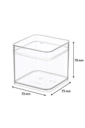 Kare Şeffaf Tatlı ve Sunum Kabı – 250 ml - 10 Adet
