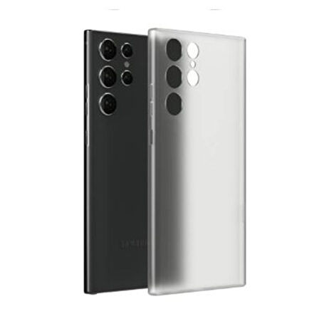 Gpack Samsung Galaxy S24 Ultra Kılıf Ekstra İnce PP Buğulu Hayalet Silikon