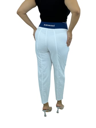 Büyük Beden Mom Beli Lastikli Yüksek Bel Kadın Pantolon
