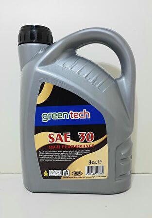 greentech 30 NUMARA GENEL AMAÇLI YAĞ 3 LİTRE