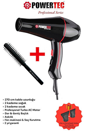 Tr-601 Profesyonel Fön Makinesi + Berber Fön Fırçası