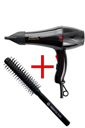 Powertec Tr-901 Turbo Profesyonel Fön Makinesi + Berber Fön Fırçası