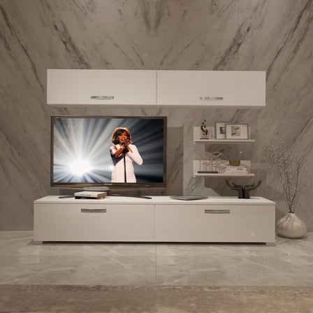 Decoraktiv Eko 5 Slm Std Tv Ünitesi Tv Sehpası - Parlak Beyaz