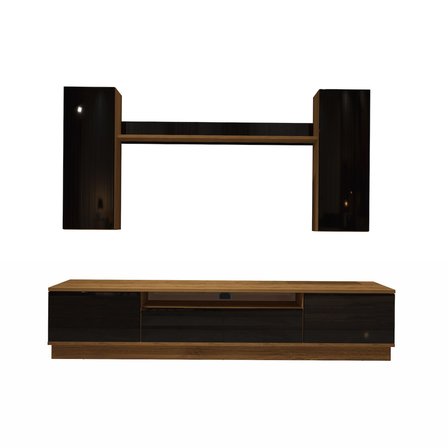 Decoraktiv Trio 5ds Mdf Tv Ünitesi Tv Sehpası - Pera Siyah