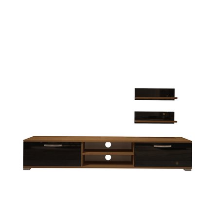 Decoraktiv Eko 4 Mdf Dvd Tv Ünitesi Tv Sehpası - Ceviz Siyah