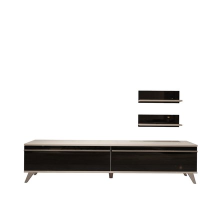 Decoraktiv Eko 4 Mdf Std Retro Tv Ünitesi Tv Sehpası - Beyaz Siyah