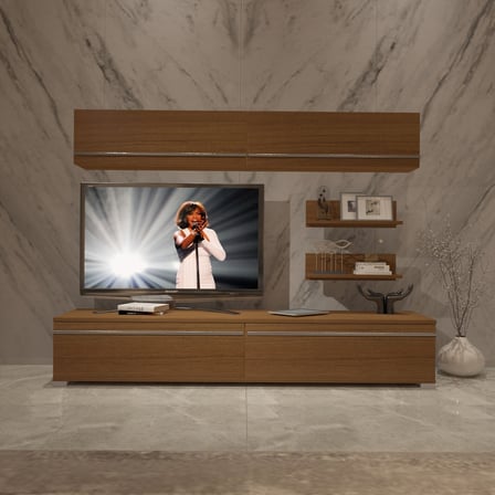Decoraktiv Eko 5 Mdf Std Tv Ünitesi Tv Sehpası - Naturel Ceviz