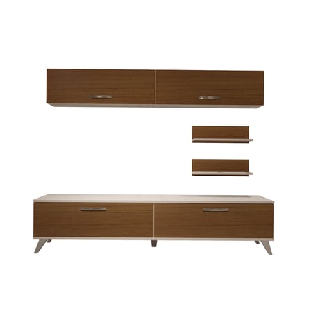Decoraktiv Eko 5 Slm Std Retro Tv Ünitesi Tv Sehpası - Beyaz Ceviz