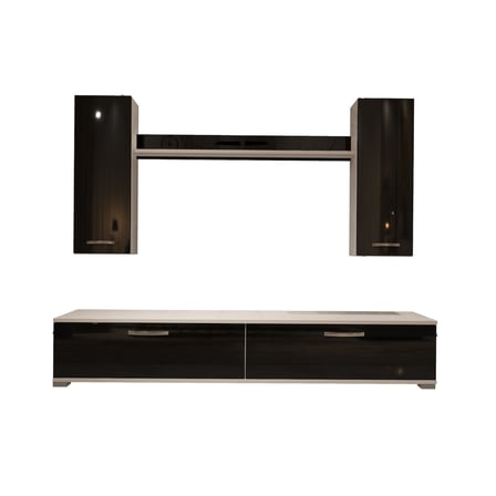 Decoraktiv Eko 7 Slm Std Tv Ünitesi Tv Sehpası - Beyaz Siyah