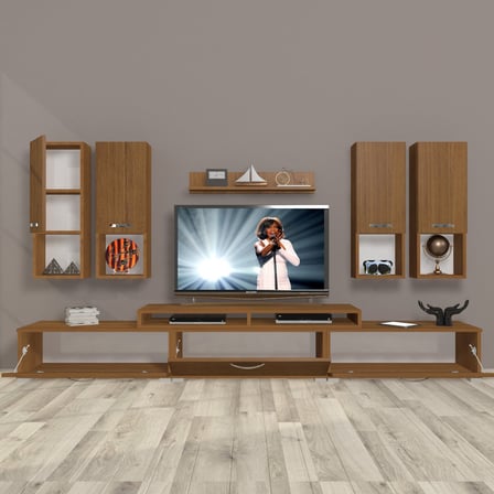 Decoraktiv Ekoflex 8da Slm Tv Ünitesi Tv Sehpası - Naturel Ceviz
