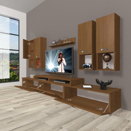 Decoraktiv Ekoflex 8da Slm Tv Ünitesi Tv Sehpası - Naturel Ceviz
