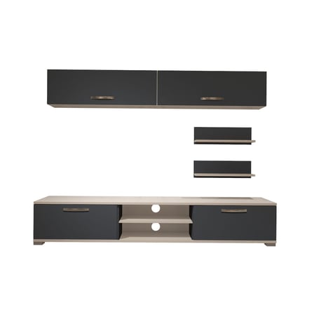 Decoraktiv Eko 5 Mdf Dvd Tv Ünitesi Tv Sehpası - Beyaz Antrasit