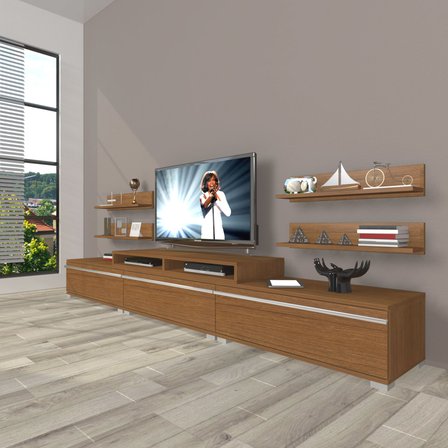Decoraktiv Ekoflex 270r Mdf Tv Ünitesi Tv Sehpası - Naturel Ceviz