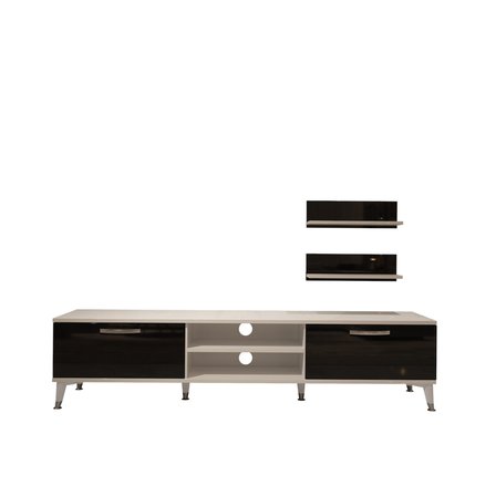 Decoraktiv Eko 4 Mdf Dvd Silver Tv Ünitesi Tv Sehpası - Beyaz Siyah