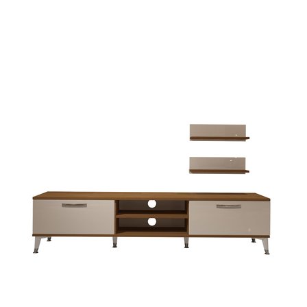 Decoraktiv Eko 4 Mdf Dvd Silver Tv Ünitesi Tv Sehpası - Ceviz Beyaz