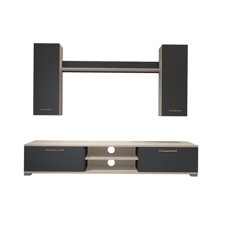 Decoraktiv Eko 5d Mdf Dvd Tv Ünitesi Tv Sehpası - Beyaz Antrasit
