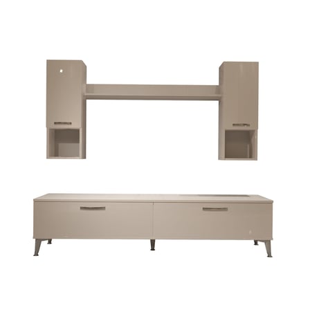 Decoraktiv Eko 5da Mdf Std Silver Tv Ünitesi Tv Sehpası - Parlak Beyaz