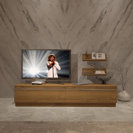Decoraktiv Eko 4b Mdf Std Tv Ünitesi Tv Sehpası - Naturel Pera