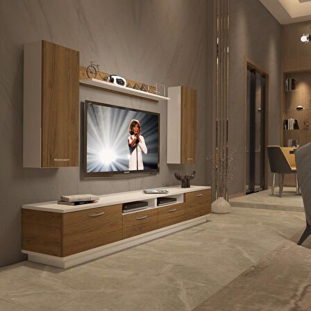 Decoraktiv Trendstyle 5220D Mdf Tv Ünitesi Tv Sehpası - Beyaz - Pera