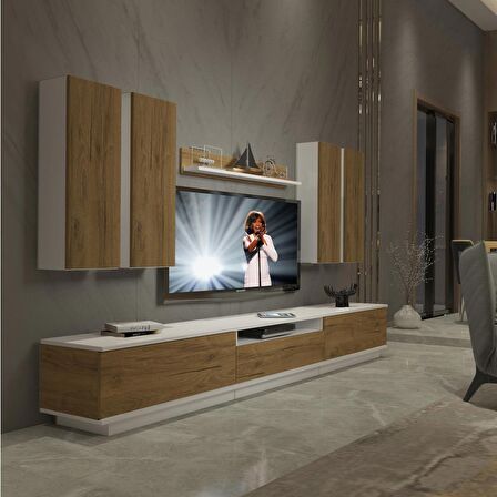 Decoraktiv Trendstyle 8DS Mdf Tv Ünitesi Tv Sehpası - Beyaz - Pera