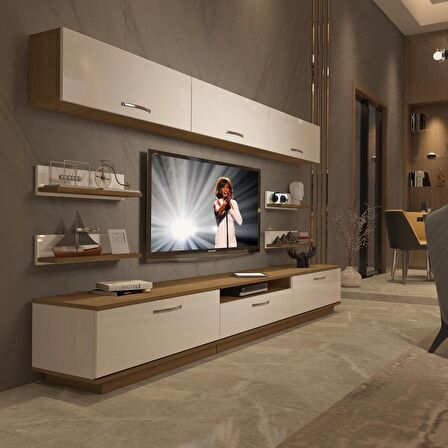 Decoraktiv Trendstyle 8Y Mdf Tv Ünitesi Tv Sehpası - Pera - Beyaz