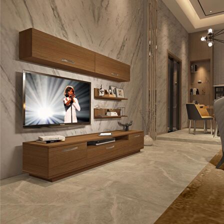 Decoraktiv Trendstyle 5 Mdf Tv Ünitesi Tv Sehpası - Naturel Ceviz