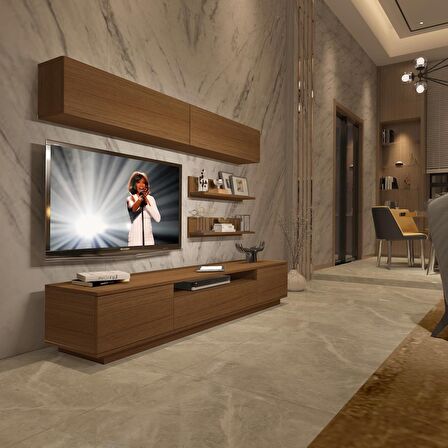 Decoraktiv Trendstyle 5S Slm Tv Ünitesi Tv Sehpası - Naturel Ceviz