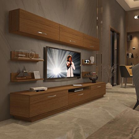 Decoraktiv Trendstyle 8Y Slm Tv Ünitesi Tv Sehpası - Naturel Ceviz