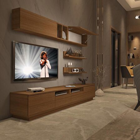 Decoraktiv Trendstyle 5220S Slm Tv Ünitesi Tv Sehpası - Naturel Ceviz