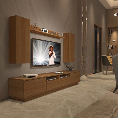 Decoraktiv Trendstyle 5220DS Slm Tv Ünitesi Tv Sehpası - Naturel Ceviz