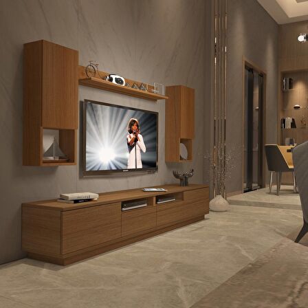 Decoraktiv Trendstyle 5220DAS Mdf Tv Ünitesi Tv Sehpası - Naturel Ceviz